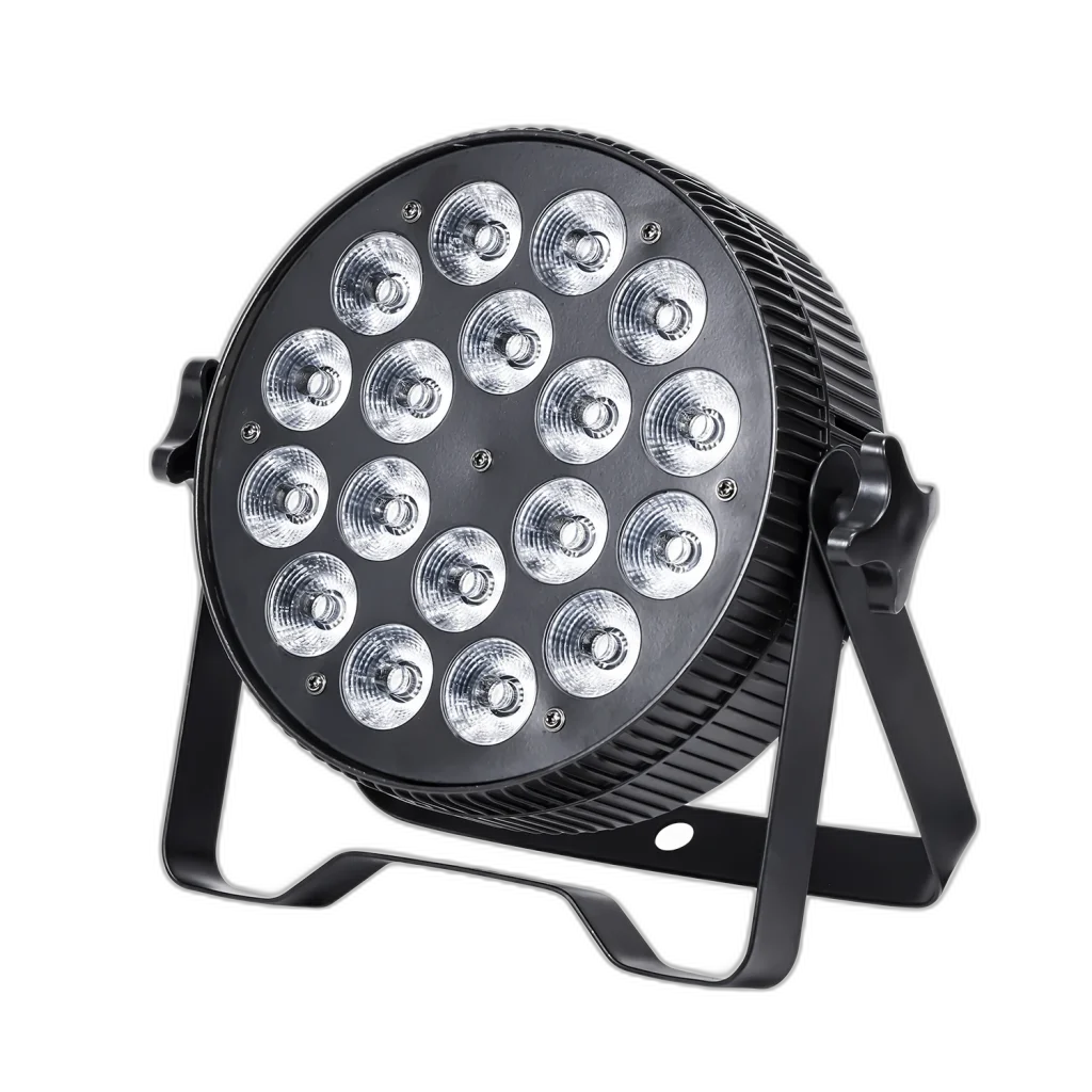 PAR LED 18x12W RGB+UV 4 em 1 - Caixa 6 un. / Case 10 un. - foto 3