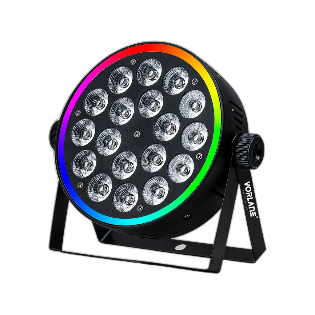 PAR LED 18x18W RGBWA+UV 6 em 1 Com Borda - Caixa 8 un. / Case 12 un. - foto 3
